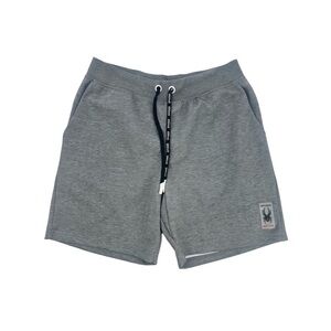 Spyder Heather Gray Interlock‎ Quick Dry Stretch Drawstring Shorts  Men's Medium